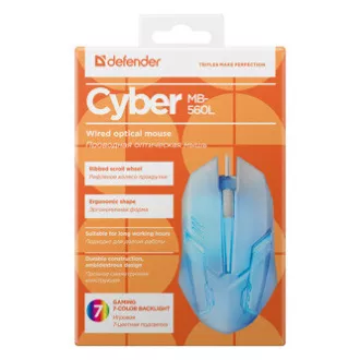 Defender Cyber MB-560L Žični miš, bijeli, 1200 DPI