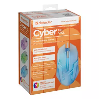 Defender Cyber MB-560L Žični miš, bijeli, 1200 DPI