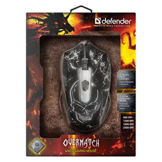 Žičani miš, Defender Overmatch GM-069, crni, optički, 2400DPI, AKCIJA Žičani miš, Defender Overmatch GM-069, crni, optički, 2400DPI, AKCIJA