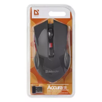 Defender Accura MM-275 bežični miš, crni, 1600 DPI