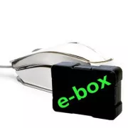 E-blue MOOD žičani miš, srebrni, 2400DPI, e-box