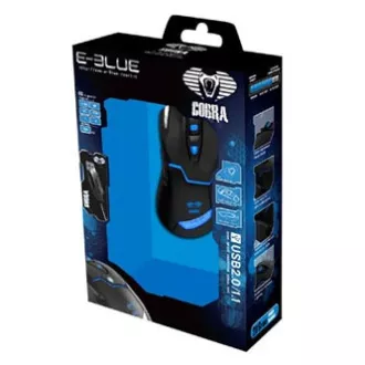 E-blue Cobra 622 Žični miš, crni, 1600DPI, AKCIJA