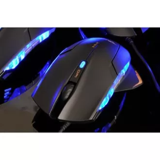 E-blue Mazer R žični miš, crni, 2400 DPI