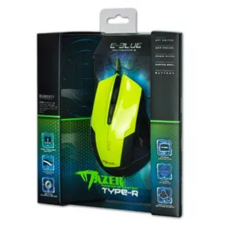 E-blue Mazer R Žičani miš, zeleni, 2400DPI, NA AKCIJI