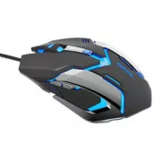 E-blue Auroza Gaming žičani miš, crni, 4000 DPI