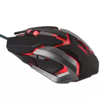 E-blue Auroza Gaming žičani miš, crni, 4000 DPI
