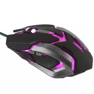 E-blue Auroza Gaming žičani miš, crni, 4000 DPI