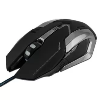 E-blue Auroza Gaming žičani miš, crni, 4000 DPI