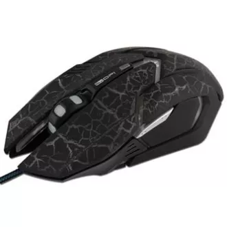 E-blue Auroza Gaming žičani miš, crni, 4000DPI, e-box