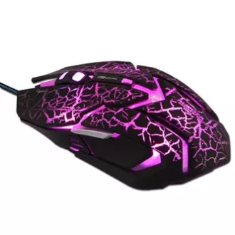 E-blue Auroza Gaming žičani miš, crni, 4000 DPI