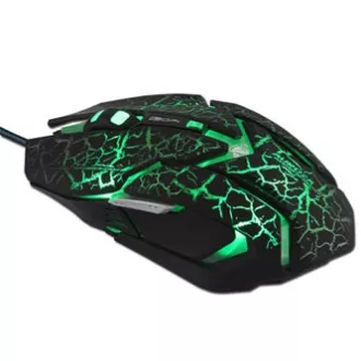 E-blue Auroza Gaming žičani miš, crni, 4000 DPI