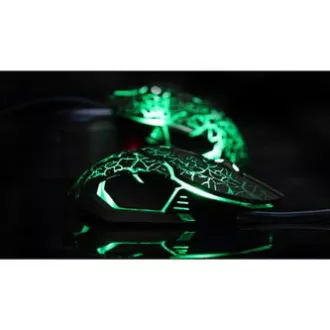 E-blue Auroza Gaming žičani miš, crni, 4000 DPI