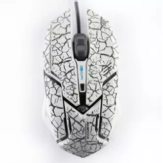 E-blue Auroza Gaming žičani miš, bijeli, 4000DPI, e-box