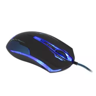 E-blue Auroza žični miš, crni, 3500 DPI