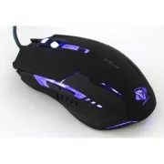 E-blue Auroza G Žični miš, crni, 3000 DPI
