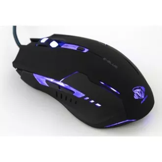 E-blue Auroza G Žični miš, crni, 3000 DPI