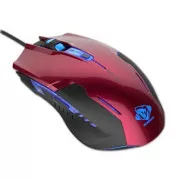 E-blue Auroza G Žičani miš, crveni, 3000 DPI