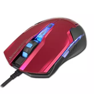 E-blue Auroza G Žičani miš, crveni, 3000 DPI