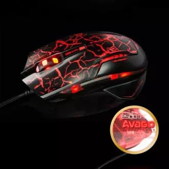 E-blue Mazer Pro žičani miš, crno-crveni, 2500DPI, e-box