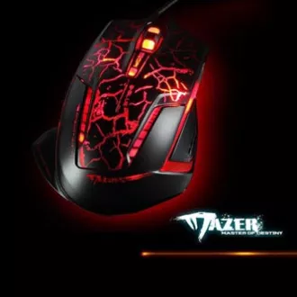 E-blue Mazer Pro žičani miš, crno-crveni, 2500DPI, e-box