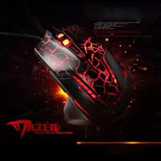 E-blue Mazer Pro žičani miš, crno-crveni, 2500DPI, e-box
