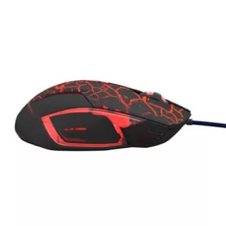 E-blue Mazer Pro žičani miš, crno-crveni, 2500 DPI