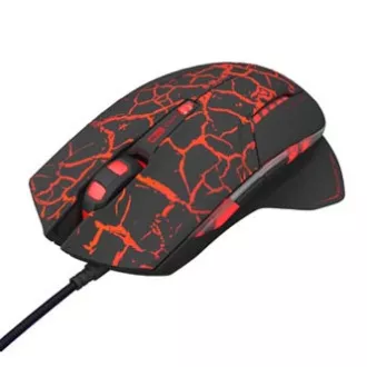 E-blue Mazer Pro žičani miš, crno-crveni, 2500 DPI