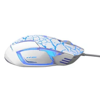 E-blue Mazer Pro miš žični, bijelo-plavi, 2500 DPI, e-box