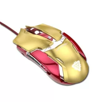 E-blue IRON MAN ARMOR EMS610 Žičani miš, zlatni, 4000DPI