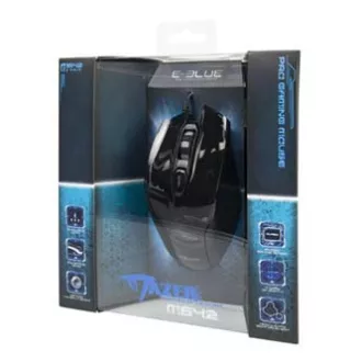E-blue Mazer žični miš, crni, 2500 DPI