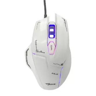 E-blue Mazer žični miš, bijeli, 2500 DPI