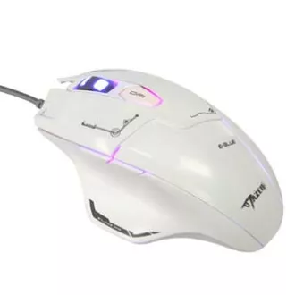 E-blue Mazer žični miš, bijeli, 2500 DPI