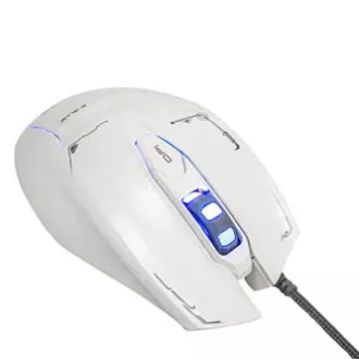 E-blue Mazer žični miš, bijeli, 2500 DPI