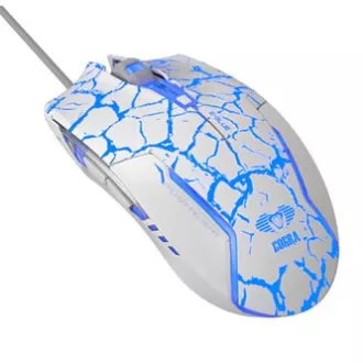 E-blue Cobra žičani miš, bijelo-plavi, 2500DPI, e-box