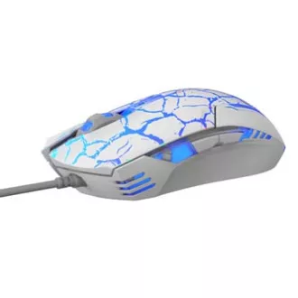 E-blue Cobra žičani miš, bijelo-plavi, 2500DPI, e-box