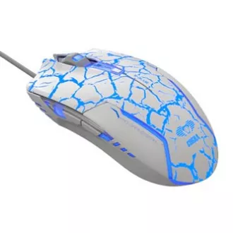 E-blue Cobra žičani miš, bijelo-plavi, 2500DPI, e-box