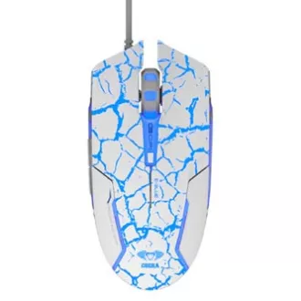 E-blue Cobra žičani miš, bijelo-plavi, 2500DPI, e-box