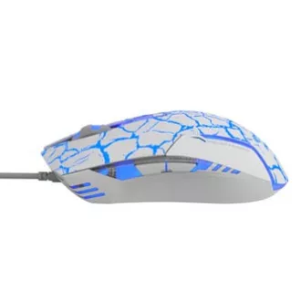 E-blue Cobra žičani miš, bijelo-plavi, 2500DPI, e-box