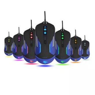 E-blue Auroza Gaming V2 žičani miš, crni, 5000DPI, e-box