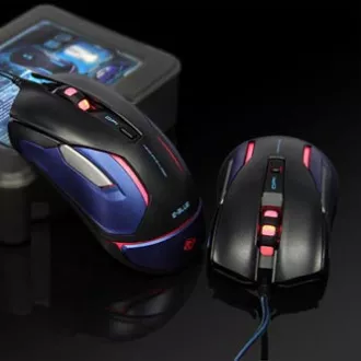 E-blue Auroza Gaming V2 žičani miš, crni, 5000DPI, e-box