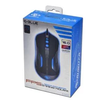 E-blue Auroza FPS Žičani miš, crni, 8200 DPI