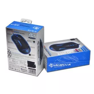 E-blue Auroza FPS Žičani miš, crni, 8200 DPI