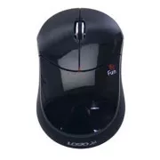 Bežični miš Logo Fun, crni, 1000 DPI