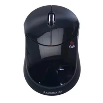 Bežični miš Logo Fun, crni, 1000 DPI Bežični miš Logo Fun, crni, 1000 DPI