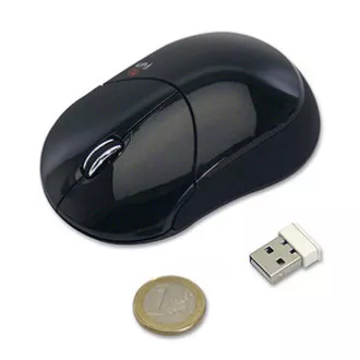 Bežični miš Logo Fun, crni, 1000 DPI Bežični miš Logo Fun, crni, 1000 DPI