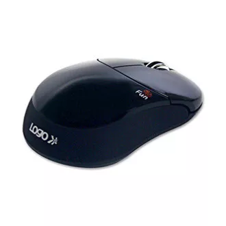 Bežični miš Logo Fun, crni, 1000 DPI Bežični miš Logo Fun, crni, 1000 DPI