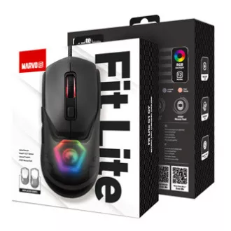 Marvo FIT LITE G1 Žičani miš, sivi, 12000 DPI
