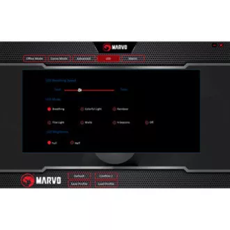 Marvo M519 Žični miš, crni, 12000 DPI