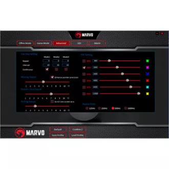 Marvo M519 Žični miš, crni, 12000 DPI