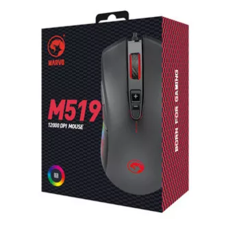 Marvo M519 Žični miš, crni, 12000 DPI